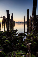 Mt Rainier Puget Sound Sunrise