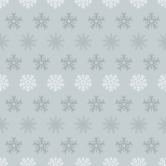 Seamless background with snowflakes