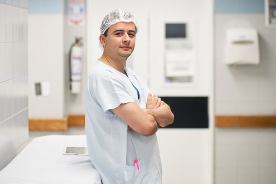 Confident staff at hospital