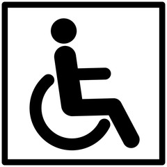 Disability icon vector illustration isolated