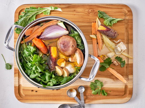 Ingredients for a Wholesome Organic Vegetable Stock