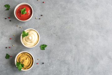 Set of sauces