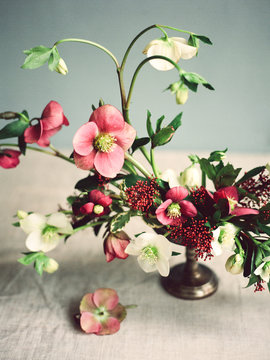 Flowers on table