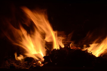 Fuego de chimenea
