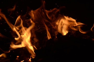 Fuego de chimenea