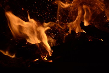 Fuego de chimenea