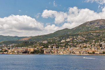 Naklejka na ściany i meble Panoramic view of Corsica island, France.