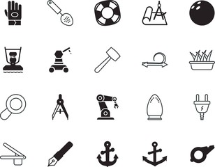 Fototapeta premium equipment vector icon set such as: smoothing, project, hammer, garlic, instrument, pair, internet, haircut, process, grow, buoy, pen, find, plan, health, stem, macro, control, nobody, ring
