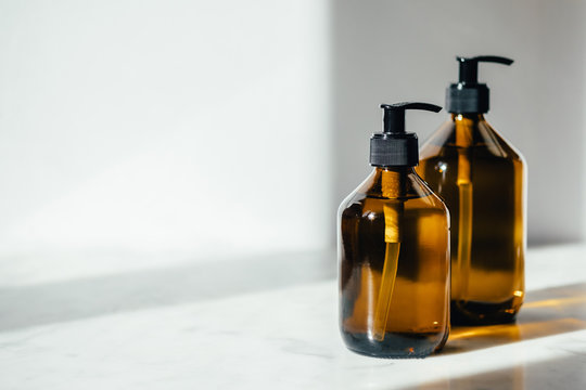 bottles for cosmetics and homemade products