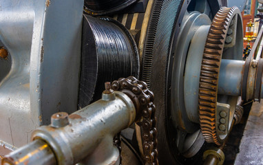 Historischer Maschinenmotor 