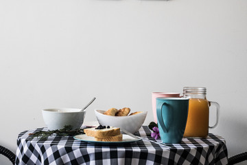 delicious breakfast with your partner