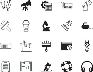 Fototapeta premium equipment vector icon set such as: universal, knowledge, electronics, glass, silicone walley, social, event, retro, clinical, figure, corridor, sketch, ice, lab, control, paint, help, shooting