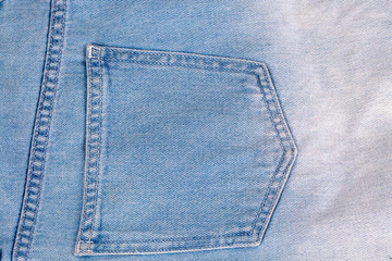 Classic Blue Jeans Denim Texture Background.