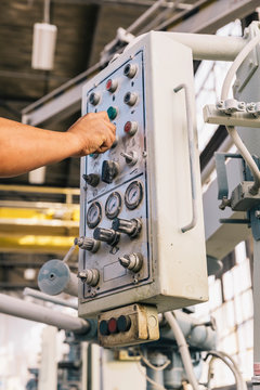 Control Panel at Manufacturing Facility