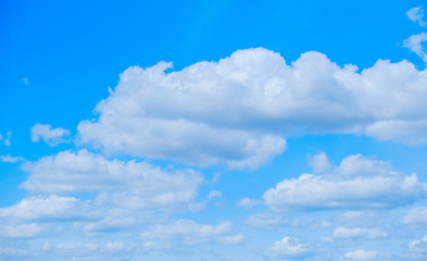 Fototapeta na wymiar blue sky is covered by white clouds