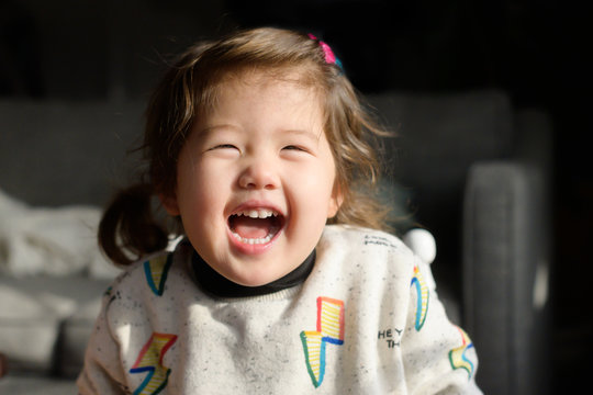 Happy smiling toddler