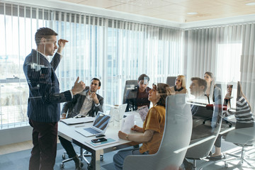 Businessman Giving a Presentation