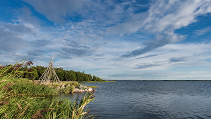 Fototapeta na wymiar Beach of the island Muhu; Saaremaa; Estonia