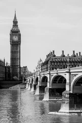 Rolgordijnen Westminster Bridge with River Thames and Big Bang Clock in Background, London, England, UK © Raphael