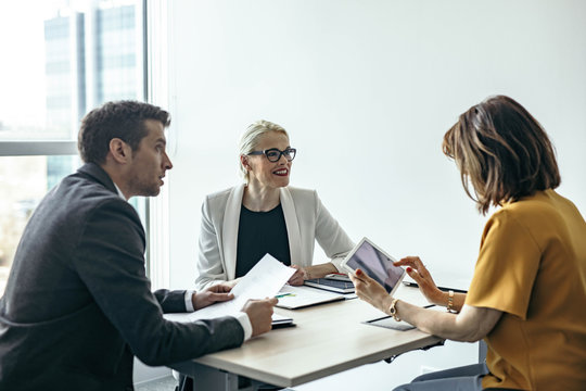 Businesspeople on a Interview