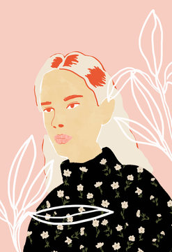 Illustration of woman