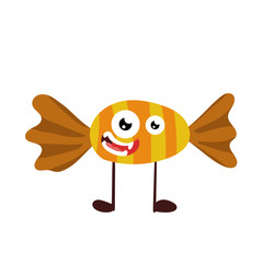 Fun, cheerful, colorful candies. Artistic drawing.