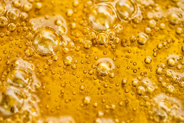 Boiling sugar mixture for making golden syrup.