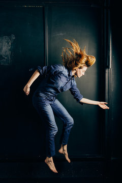 Professional ballet dancer on stage.