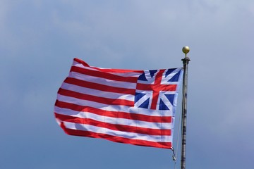 american flag of united states of america that's an early flag of the United States.