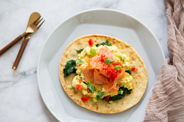 Smoked Salmon Flatbread