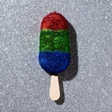 glittering ice pop