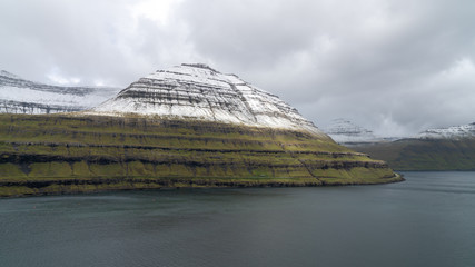 Obraz premium Dramatic landscape on Faroe Islands in the north Atlantic