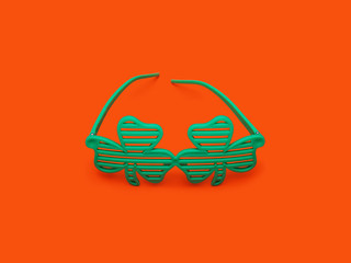 Clover Glasses on Orange