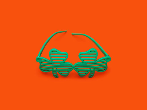 Clover Glasses on Orange