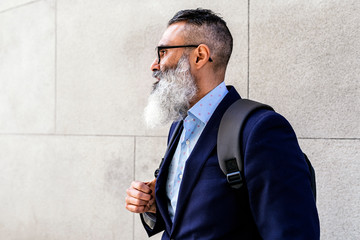 Portrait of handsome senior businessman