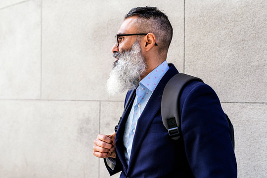 Portrait of handsome senior businessman