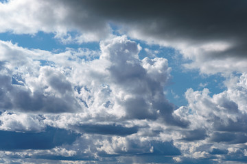 Storm clouds of September. Dramatic background.