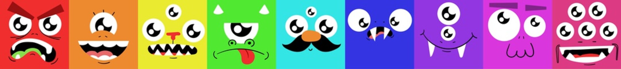 Cute, different, original monster characters © aytnc