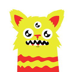 Obraz premium Cute, different, original monster characters