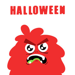 Cute monsters, halloween concept illustration