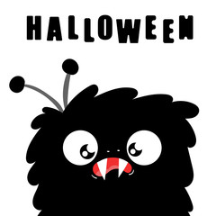 Cute monsters, halloween concept illustration