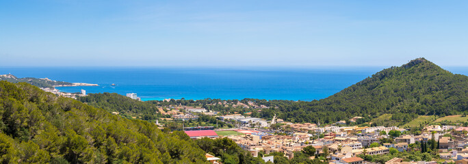 Fototapeta premium Scenic landscape of Capdepera region, north-east coast of Mallorca, Spain.