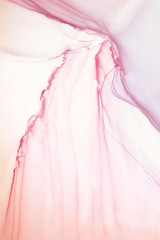 Alcohol ink. Artistic bright splash. Liquid artwork. Purple marble texture. Abstract ethereal swirl. Contemporary art. Abstract art background. Multicolored bright texture. Sophisticated illustration.