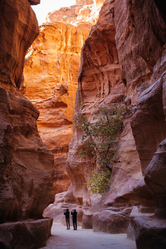 Exploring the ancient city of Petra, Jordan