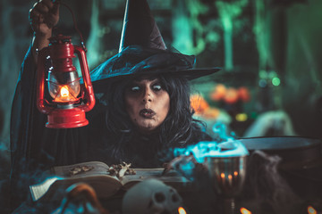 Witch With Lantern