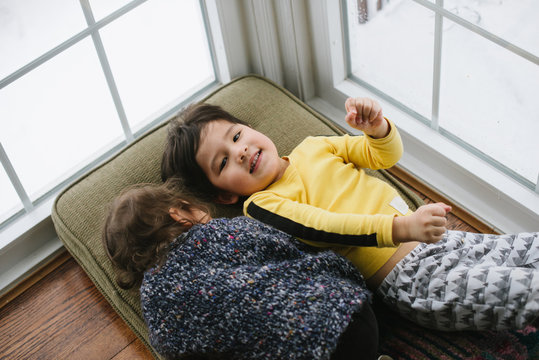 Kids playing at home