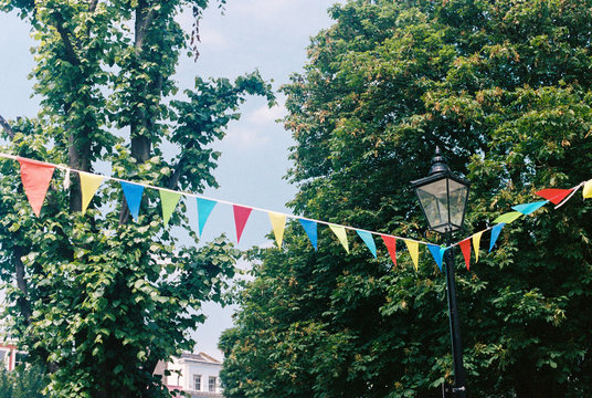 Festive flags in London