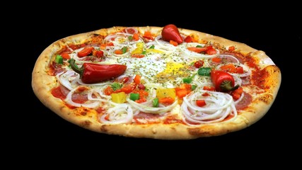 pizza isolated on white background