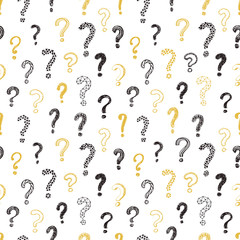 question marks seamless pattern