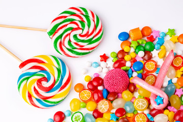 Fototapeta na wymiar Delicious colorful candies